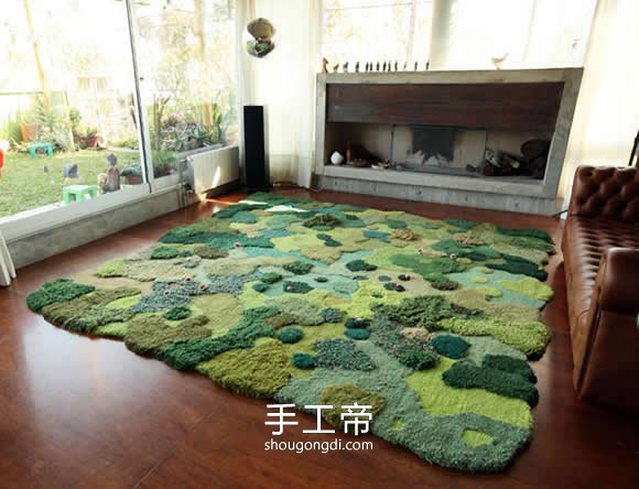 用地毯廢料改造羊毛毯 創意廢舊地毯利用方法 -  www.shougongdi.com