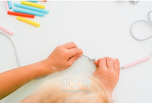 用吸管制作節日掛飾 自制吸管掛飾怎麼做 -  www.shougongdi.com