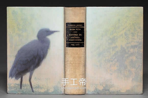 逼真的山川書雕作品 手工書雕藝術圖片欣賞 -  www.shougongdi.com