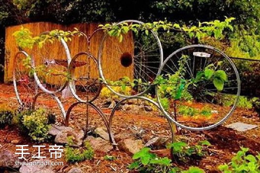 廢舊自行車改造DIY 創意舊自行車再利用方法 -  www.shougongdi.com