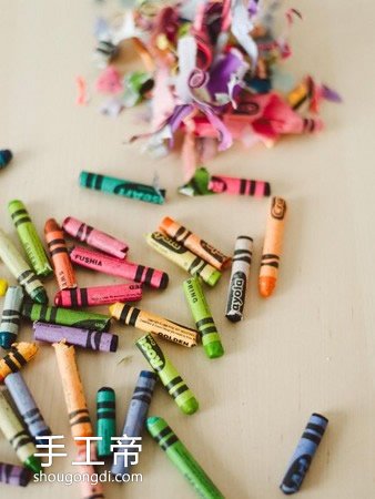 廢棄蠟筆頭可以做什麼 蠟筆頭廢物利用小制作 -  www.shougongdi.com