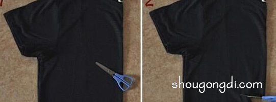 T恤DIY圖案簡單方法 舊T恤改造文字制作步驟 -  www.shougongdi.com