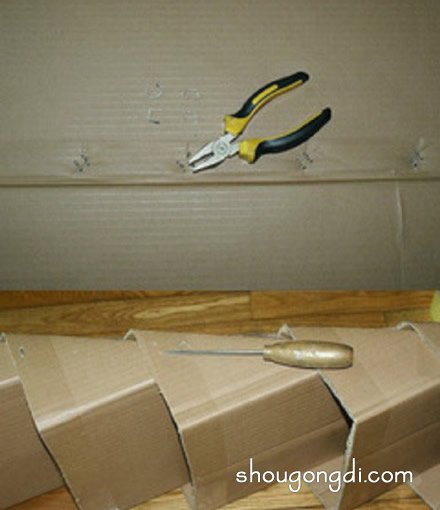 廢紙箱制作鞋架的方法 簡易手工紙箱鞋架制作 -  www.shougongdi.com