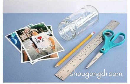 玻璃瓶手工制作相框 簡單玻璃瓶相框DIY方法 -  www.shougongdi.com