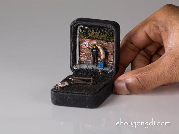 廢舊盒子裡的微型世界 展現栩栩如生的場景 -  www.shougongdi.com