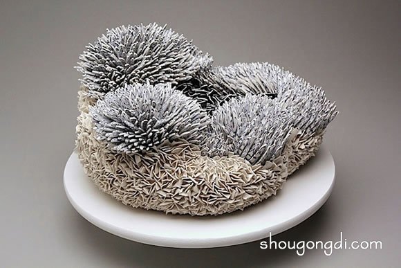 利用陶瓷碎片變廢為寶DIY精美手工藝品圖片 -  www.shougongdi.com