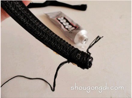 舊發箍改造DIY教程 只要用彩線纏繞就能完成 -  www.shougongdi.com