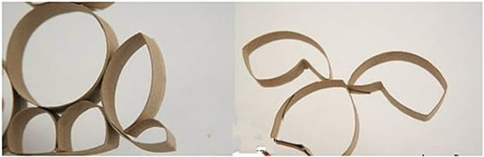 兔子的制作方法 用衛生紙卷筒制作兔子的教程 -  www.shougongdi.com