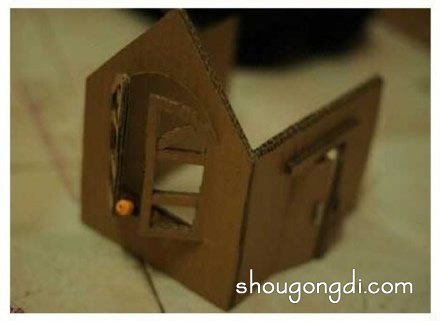 廢舊紙箱瓦楞紙變廢為寶DIY手工制作房屋模型 -  www.shougongdi.com