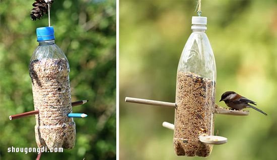 飲料瓶廢物利用小制作 塑料瓶回收再利用DIY- www.shougongdi.com