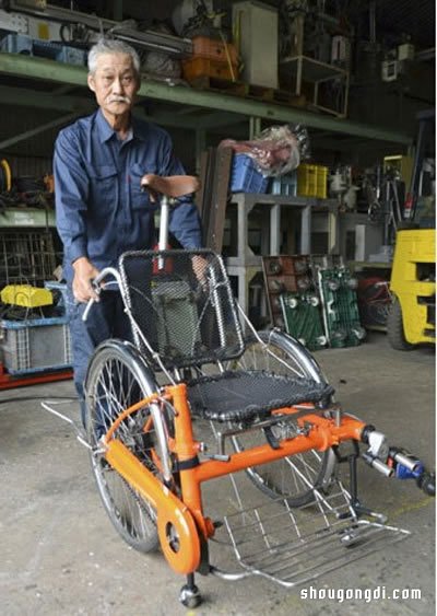 自行車改造DIY 可變形成手推車- www.shougongdi.com