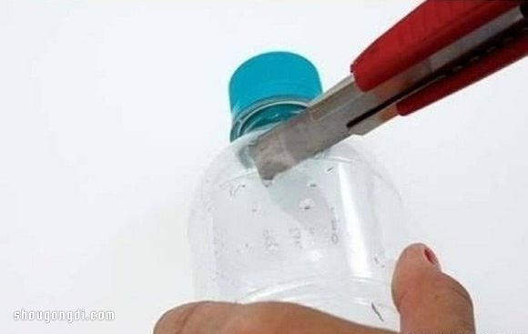 飲料瓶塑料瓶廢物利用DIY制作塑料花- www.shougongdi.com