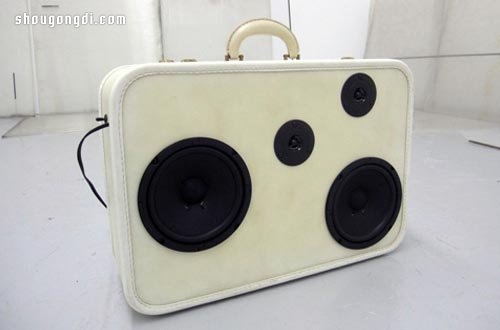 用舊的手提箱改造再利用 手工DIY制作拉風音箱- www.shougongdi.com