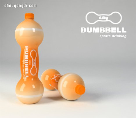 飲料瓶塑料瓶環保小創意 回收再利用變身啞鈴- www.shougongdi.com