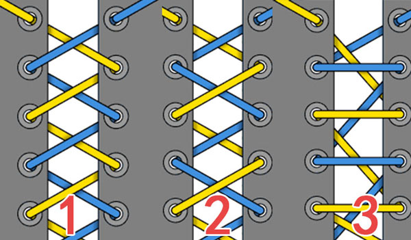 鞋帶的24種系法 不可不學的花樣系鞋帶方法
