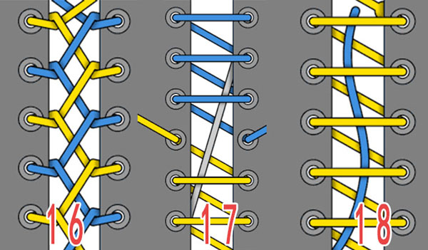鞋帶的24種系法 不可不學的花樣系鞋帶方法
