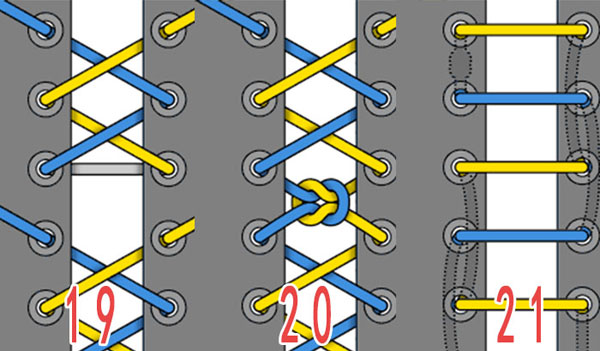 鞋帶的24種系法 不可不學的花樣系鞋帶方法