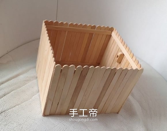 用雪糕棍制作兩層樓房子模型怎麼做 -  www.shougongdi.com