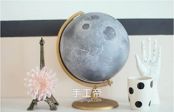 用地球儀制作月球儀 自制月球儀怎麼做方法 -  www.shougongdi.com