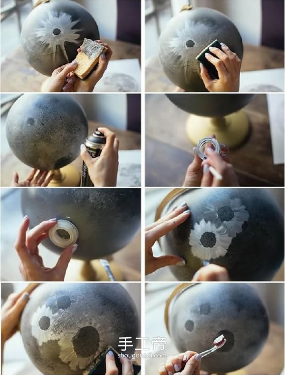 用地球儀制作月球儀 自制月球儀怎麼做方法 -  www.shougongdi.com