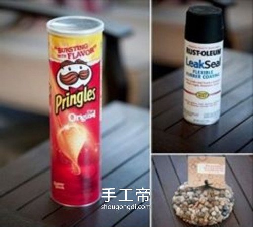 創意薯片筒廢物利用 簡單實用薯片筒小制作 -  www.shougongdi.com