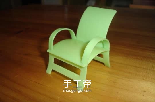 用洗發水瓶制作椅子模型 自制椅子模型怎麼做 -  www.shougongdi.com
