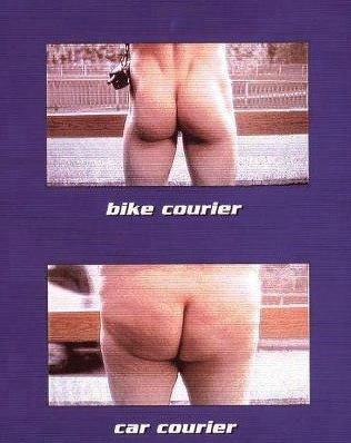 騎自行車鍛煉身體的好處，長期騎車和開車的臀部對比照