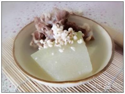 冬瓜薏米排骨湯的作用和做法