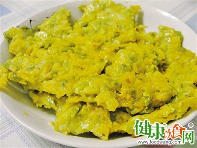初夏美食 酥香的槐花餅