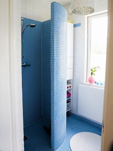 衛生間淺藍色瓷磚效果圖