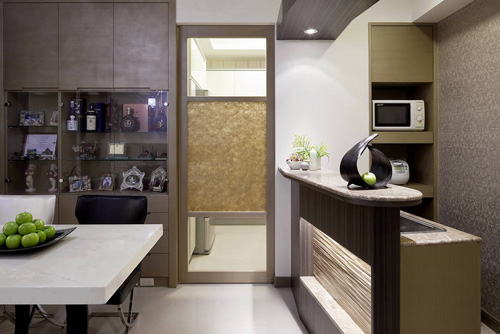地下室餐廳廚房裝修設計及效果圖設計