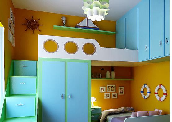 15平米兒童房間裝修效果圖 小戶型兒童房裝修實例