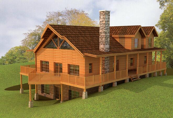 木質別墅款式圖片
