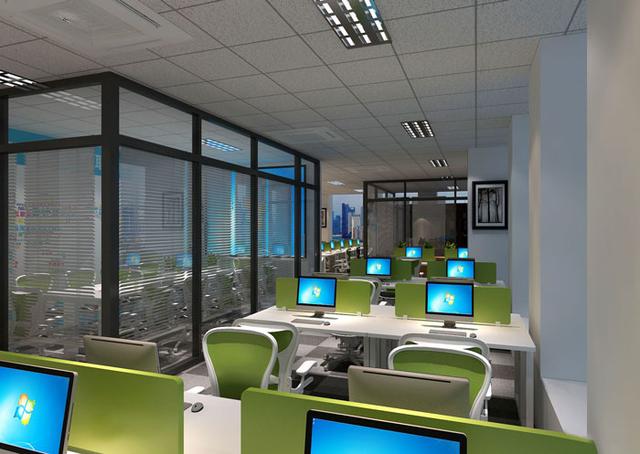 205平方小型辦公室裝修設計效果圖