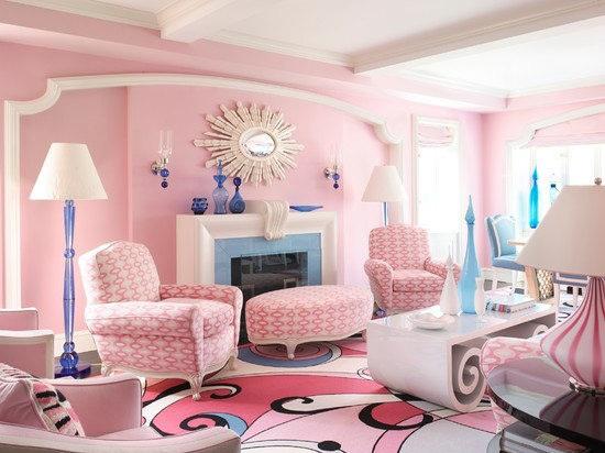 9套粉色系客廳裝修