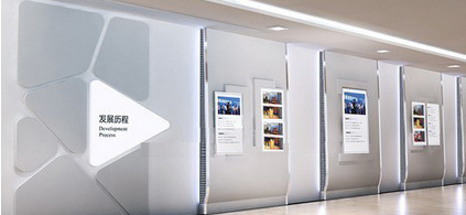 中小型辦公室走廊文化牆設計常見形式