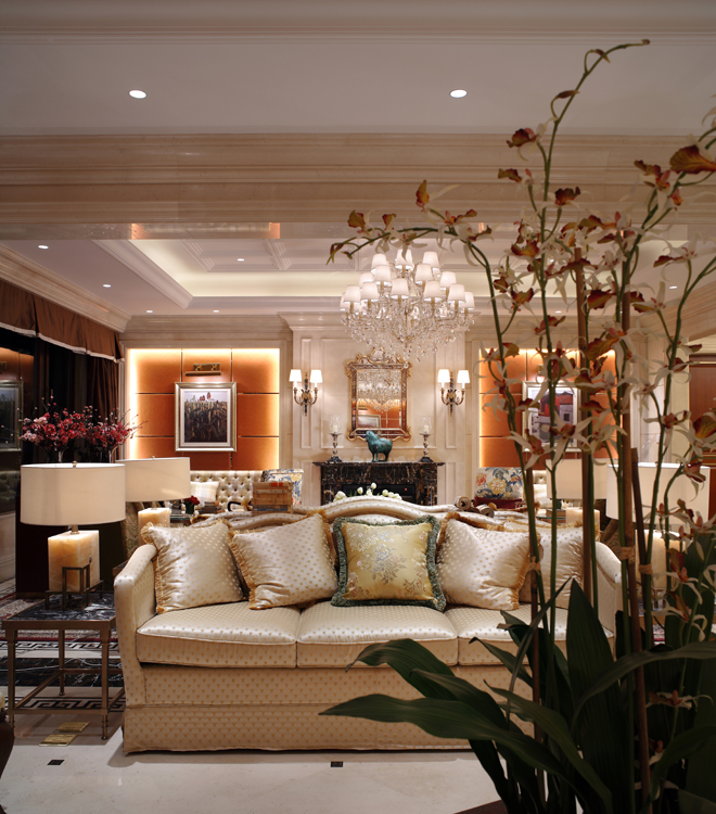 古典歐式風格，新中式風格，客廳設計