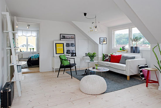 55平米白色瑞典公寓 感受北歐風的恬淡舒適