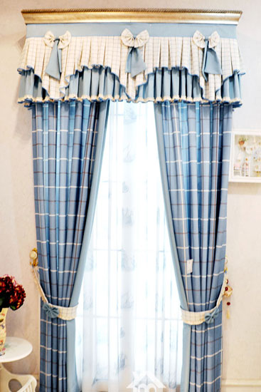 韓式田園風格窗簾裝飾效果圖