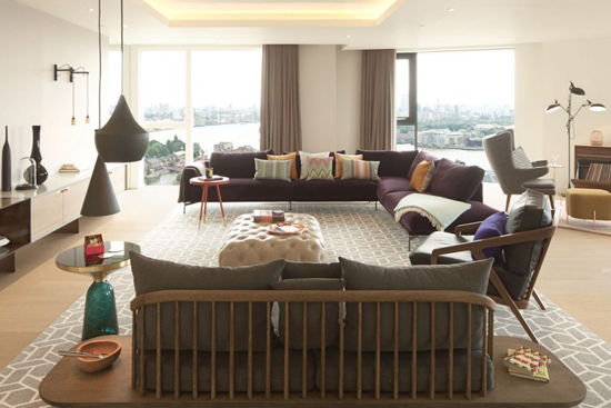 12圖完美诠釋創意大戶型 倫敦簡約時尚公寓設計