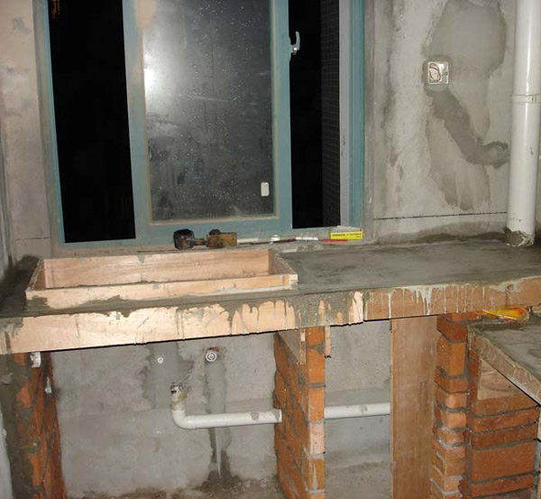 【水泥櫥櫃】圖解水泥櫥櫃裝修過程。