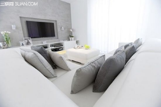 開放式白色現代簡約風格公寓裝修設計