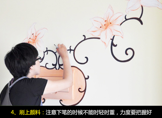 個性童趣 童房牆面手繪施工工藝