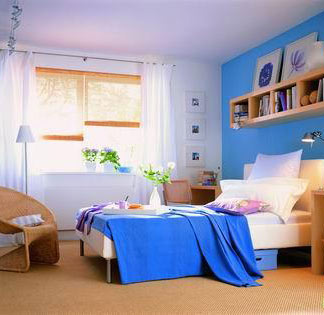 與你分享20款藍色為主色調的臥室