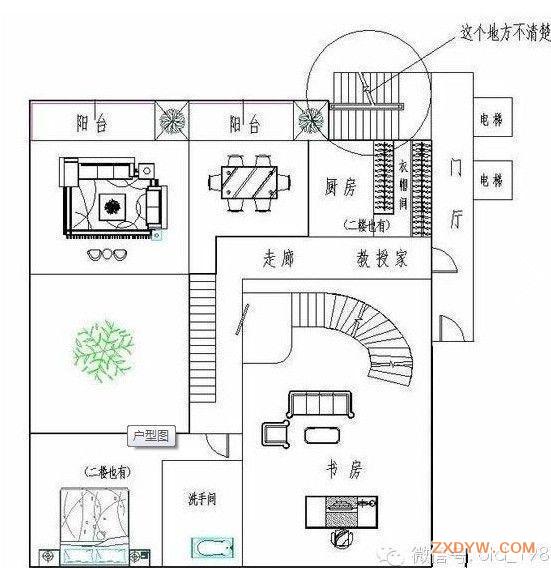 都敏俊豪宅手繪平面戶型圖欣賞