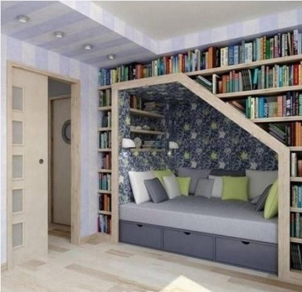 無需書房！省空間書櫃設計滿足文藝范 ！