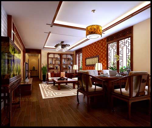 中式豪華家居風格 餐廳圖片