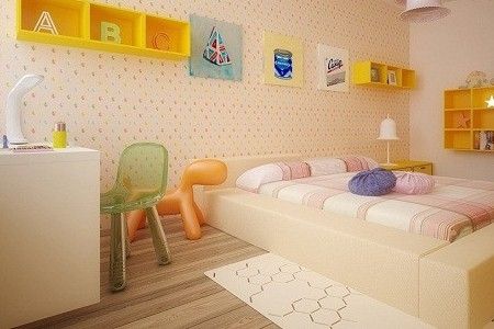 兒童房黃色空間