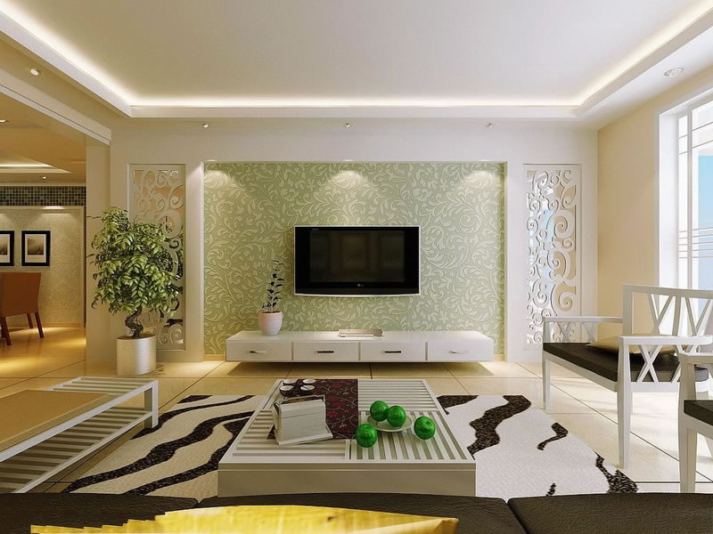 客廳電視背景牆的裝修設計的色彩搭配及風格趨勢