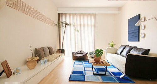80後的日式小戶型家居 客廳圖片
